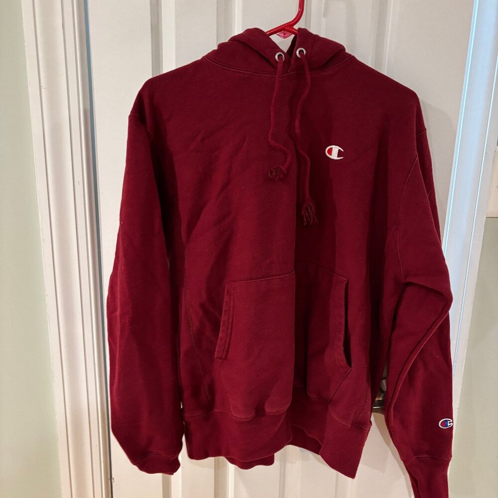 Men's Champion Hoodie Burgundy